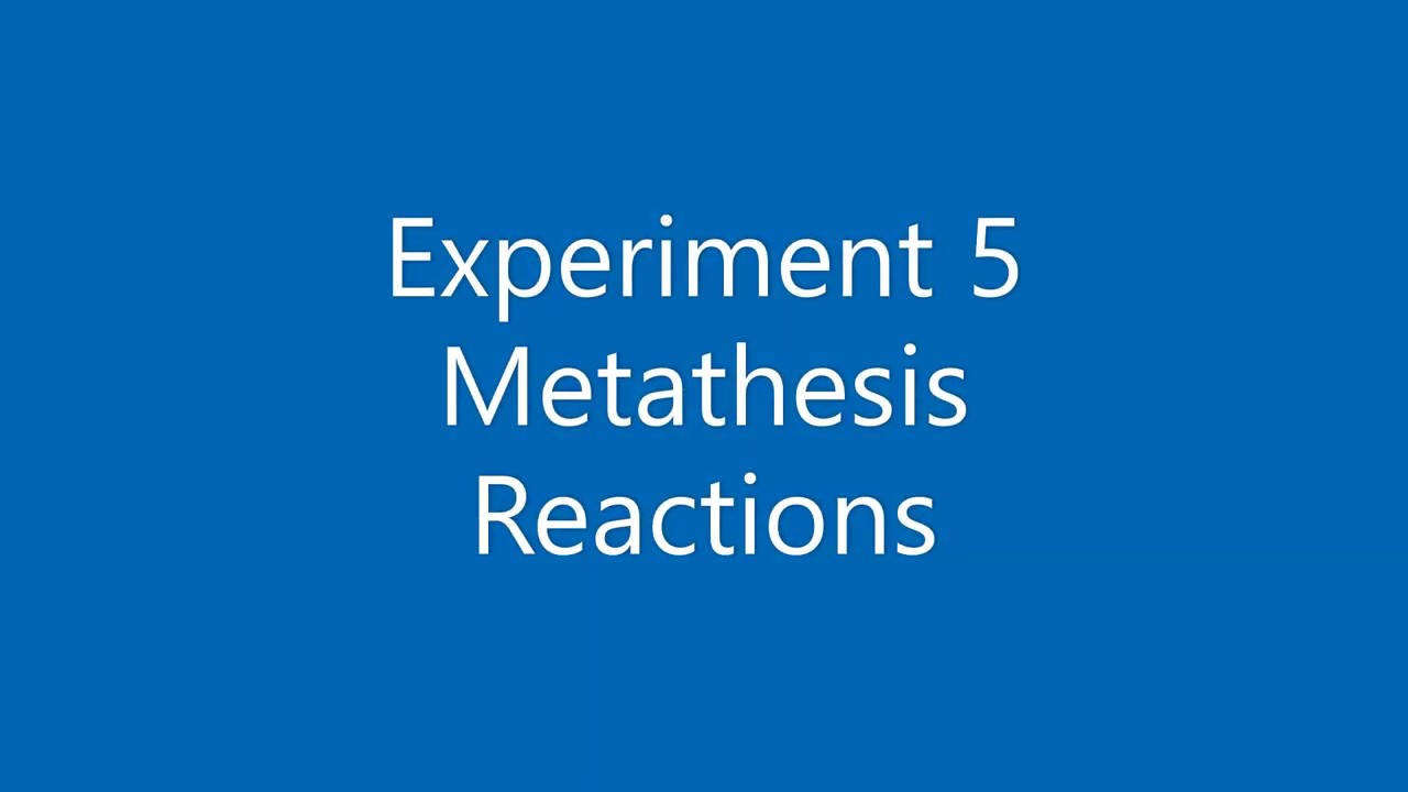 Experiment 5 Pre-Lab Video