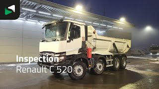 Camion-benne Renault C 520 8X4 15m3 tipper Steel suspension Big-Axle Optibrake+ Euro | Image 4 - Autoline