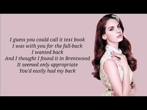 Lana del rey text book lyrics