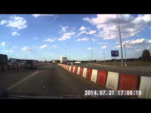 Autostrada A1 punkt poboru opłat Toruń 2014 07 21