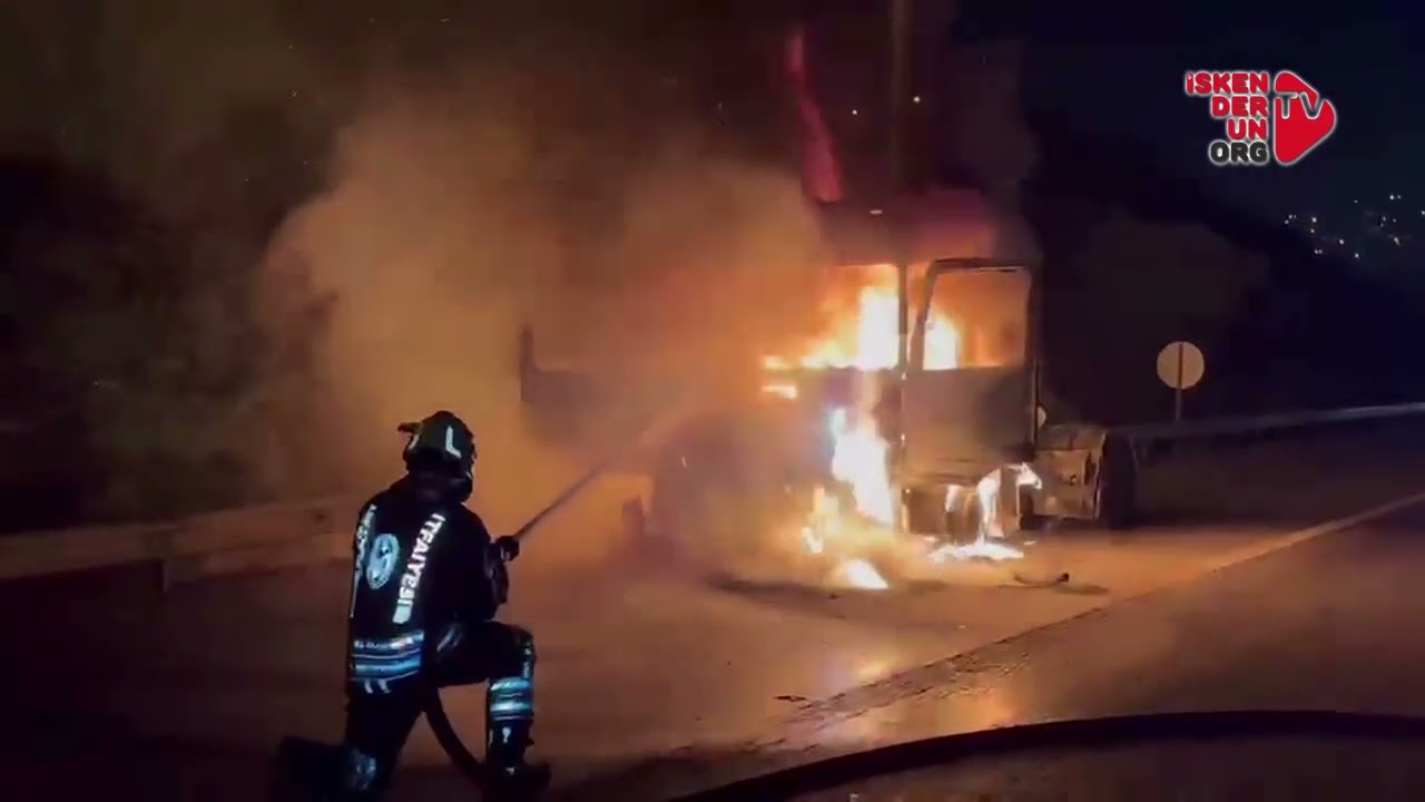 Seyir Halindeki Tırın Kupası Alevlere Teslim Oldu