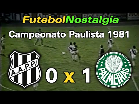 Ponte Preta 0 x 1 Palmeira - 04-11-1981 ( Campeonato Paulista )