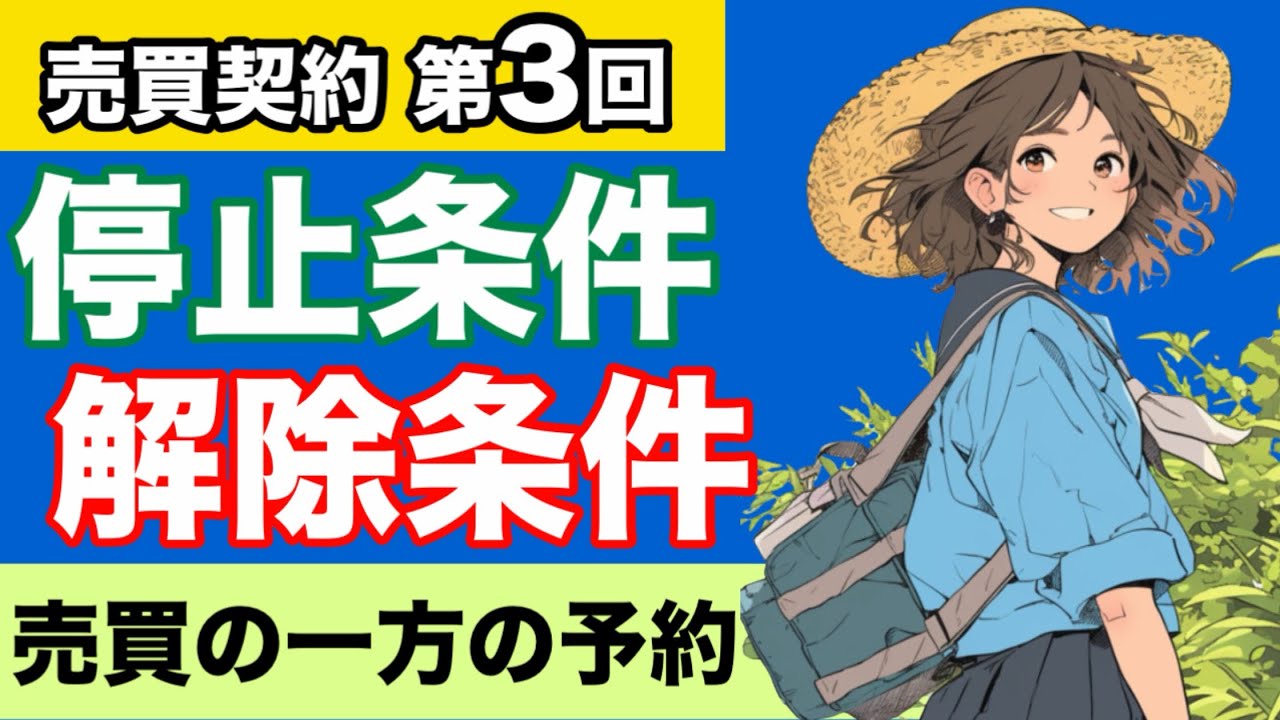 【民法】売買契約が心底わかる動画|売買の一方の予約　予約完結権　双務予約　片務予約　停止条件　解除条件