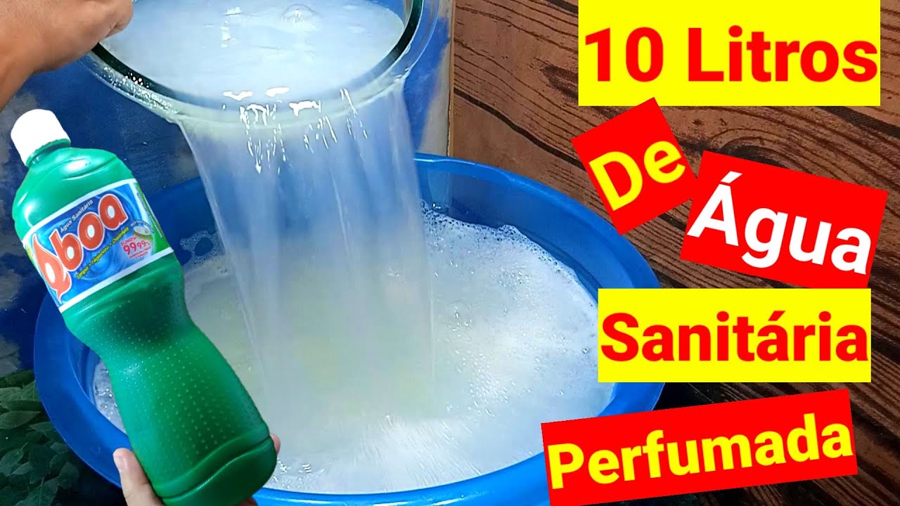 💰💰Vai até sobrar dinheiro!! Água Sanitária caseira Parei de comprar no mercado  Dica simples da Bo
