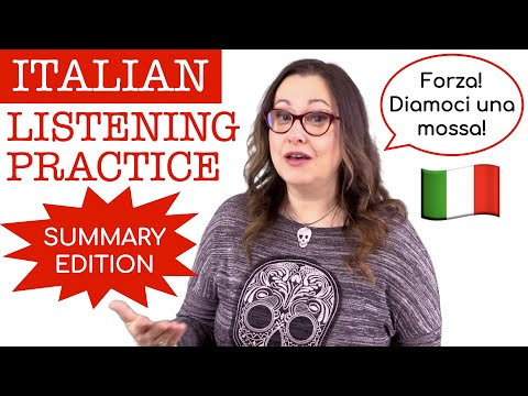 Italian Listening Practice 11 - Learn to understand real spoken Italian