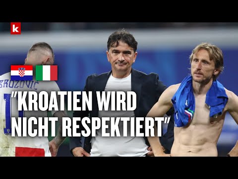 Heftige Worte! Kroatien-Trainer Dalic mit scharfer Kritik am Schiedsrichter|  Kroatien - Italien 1:1