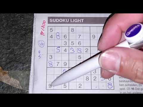 Yeah, Heat wave today! (#1300) Light Sudoku. 08-07-2020 part 1 of 2