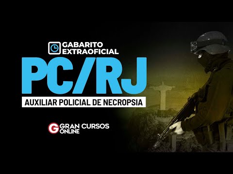 Gabarito Extraoficial PC RJ - Auxiliar de Necropsia
