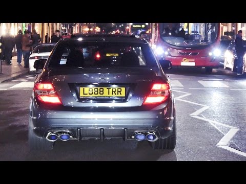 Fi Decatted Mercedes C63 AMG - LOUD Sounds in London