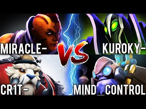 Miracle- [Anti-Mage] + Cr1t [Tusk] vs KuroKy- [Rubick] + MC [Tinker] - Dota 2
