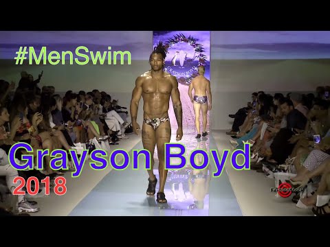 GRAYSON BOYD 2018 Collection Mens Swim Unisex Runway Show @ Miami Fashion Week FUNKSHION Art Hearts