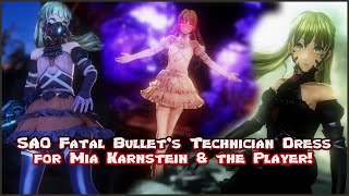 Mod Showcase - SAO Fatal Bullet's Technician Dress for Mia Karnstein and the Player
