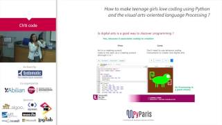 PyParis 2017 – How to make teenage girls love coding using Python? by Ch’ticode
