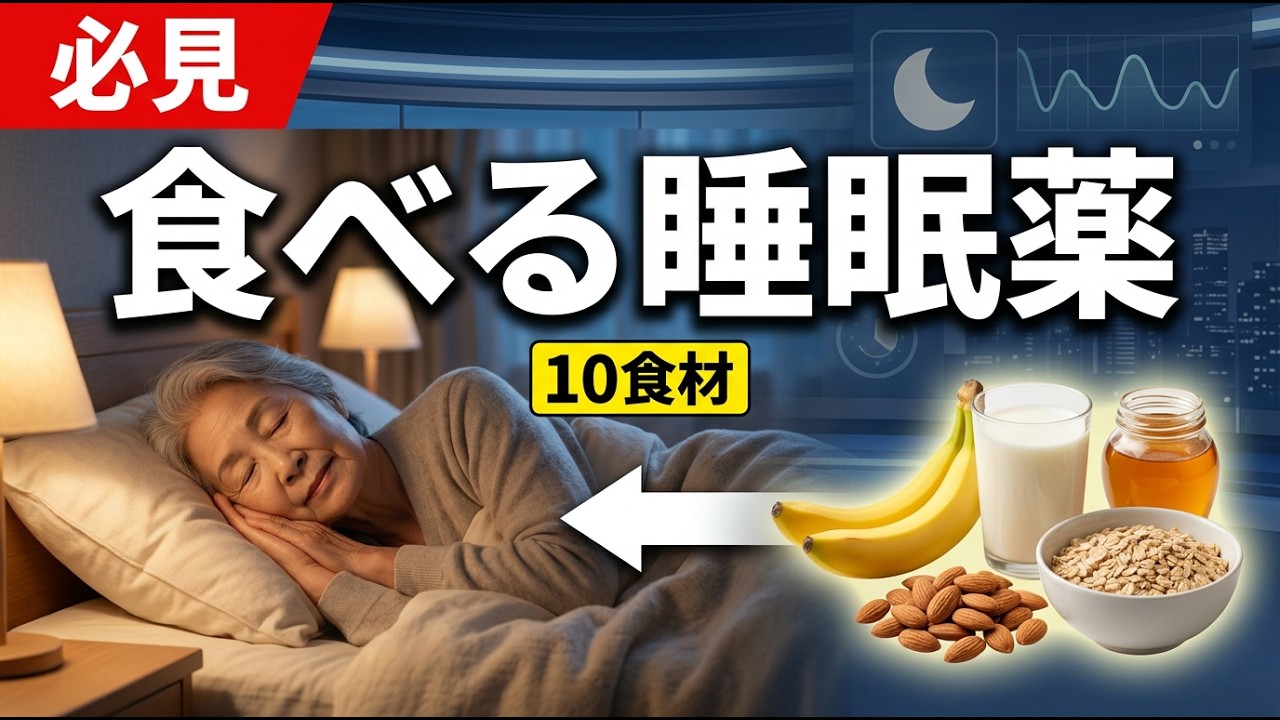 【食べる睡眠薬】80歳の母を救った！スーパーで買える最強の安眠食材10選 | 80歳の母の不眠が治った「食べる睡眠薬」スーパーで買える最強食材トップ10