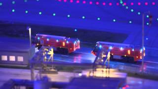 Airplane on fire - training operation. Miniatur Wunderland Fire Fighters Part 4