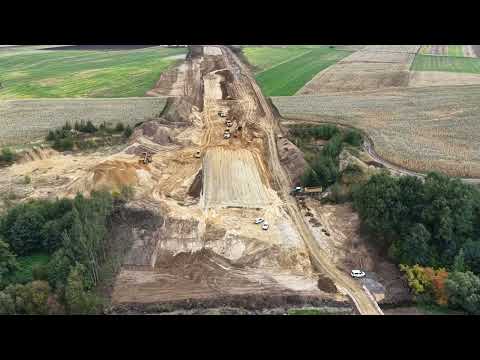 Budowa drogi ekspresowej S8 Jordanów - Łagiewniki - Październik 2025