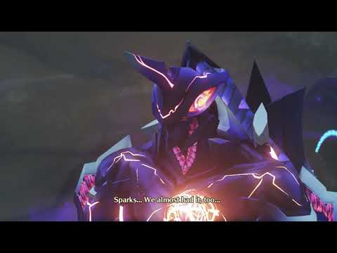 Xenoblade Chronicles 3 - Chapter 2 Noah Destroys Flame Clock Cutscene Moebius K Bossfight Gameplay