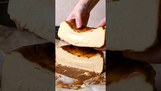 Perfectly Creamy Basque Burnt Cheesecake #basquecheesecake #cheesecake #dessert