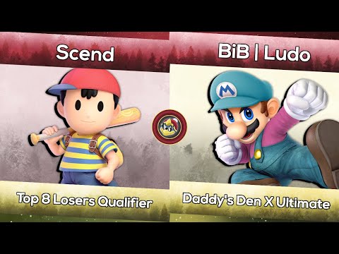 Scend (Ness) vs. BiB | Ludo (Mario) | Daddy's Den X Ultimate | Smash Ultimate Top 8 Qualifier