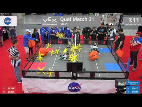 2017 VRC Math Q31 - 8828B 6023S vs 8301D 9409A - 25 to 20