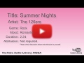 Summer Nights The 126ers Rock Romantic YouTube Audio Library BGM