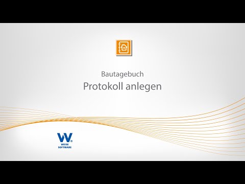 Bautagebuch - Baubesprechungsprotokoll anlegen