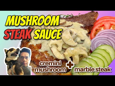 Cremini CREAMY Mushrooms STEAK Sauce | Restaurant-Quality Delight!