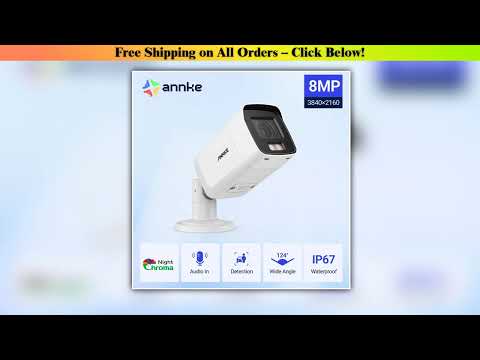 ANNKE NightChroma NC800 4K Ultra HD Full Color Night Vision IP Camera Video Surveillance Outdoor