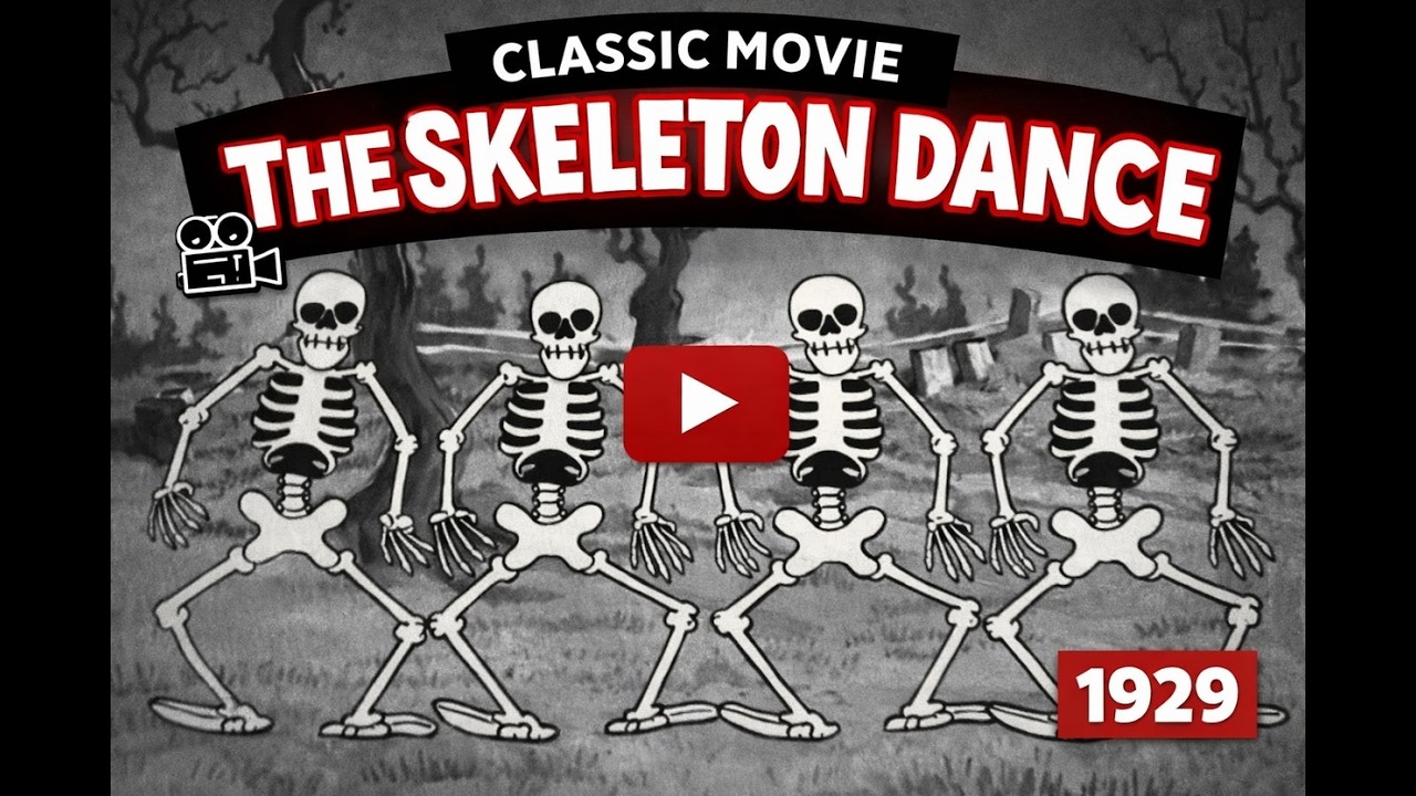 The Skeleton Dance (1929) – Silly Symphony Classic Cartoon | First Disney Sound Animation!