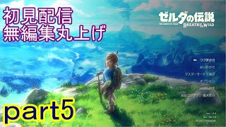 【初見配信】ゼルダの伝説　ブレスオブザワイルド　5日目【無編集丸上げ】