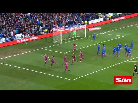 Kevin De Bruyne Cheeky Free Kick Goal vs Cardiff City FA Cup 28/01/2018