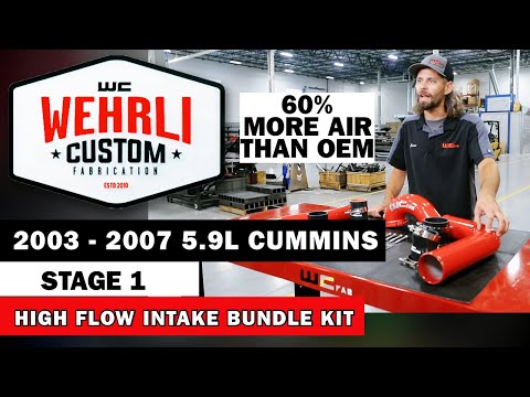 2003-2007 5.9L Cummins Stage 1 High Flow Intake Bundle Kit