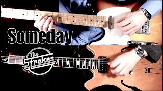 Someday - The Strokes  ( Guitar Tab Tutorial &amp; Cover )