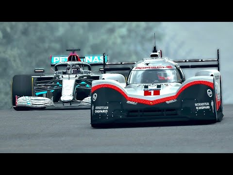 Porsche 919 EVO vs Mercedes F1 2020 Lewis Hamilton at Nordschleife