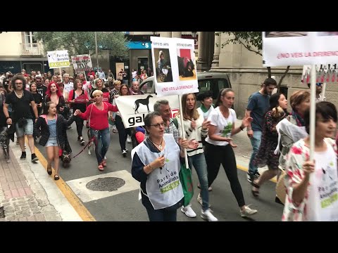 Manifestación antitaurina en Pontevedra