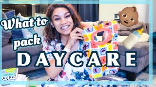 DAYCARE DIAPER BAG| WHAT TO PACK + DAYCARE ESSENTIALS| What to bring for baby to Daycare