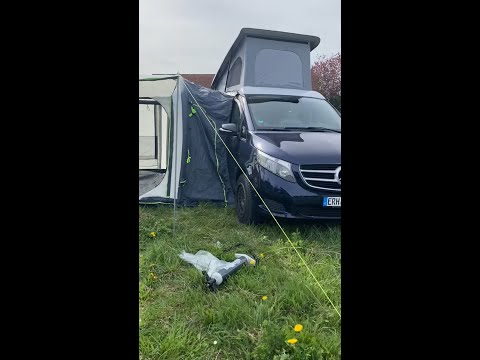 Aufblasbares Vorzelt | Reimo | V Class Mercedes Benz | Filiz und Mathias