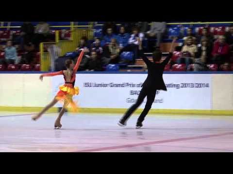15 A. ABACHKINA / L. THAURON (FRA) - ISU JGP Baltic Cup 2013 Junior Ice Dance Short Dance