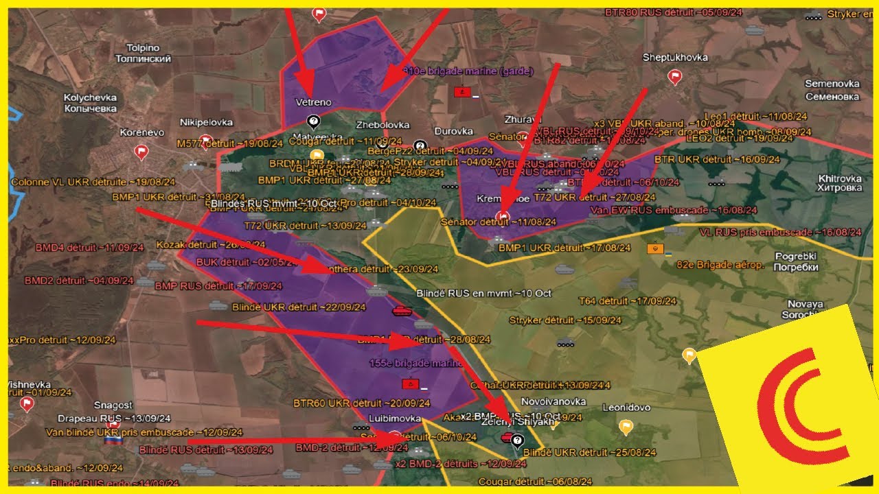 Conflit Ukraine 11/10/24 : puissante contre-attaque RUS sur Kursk