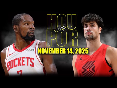 Houston Rockets vs Portland Trail Blazers Full Game Highlights - November 14, 2025 | NBA Season