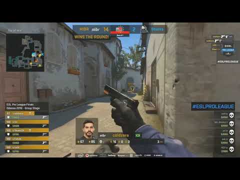 CS:GO Event Coldzera pistol king MIBR vs Sharks at ESL Pro League Season 8 Finals