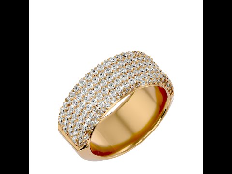 Inel Semi-Eternity Opulent Aur 18k Natural Diamonds - Marilyn Monroe
