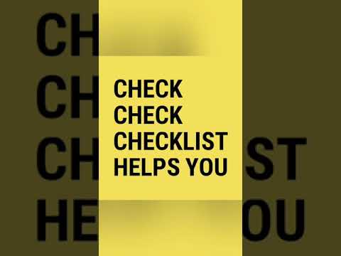 Check Check Checklist