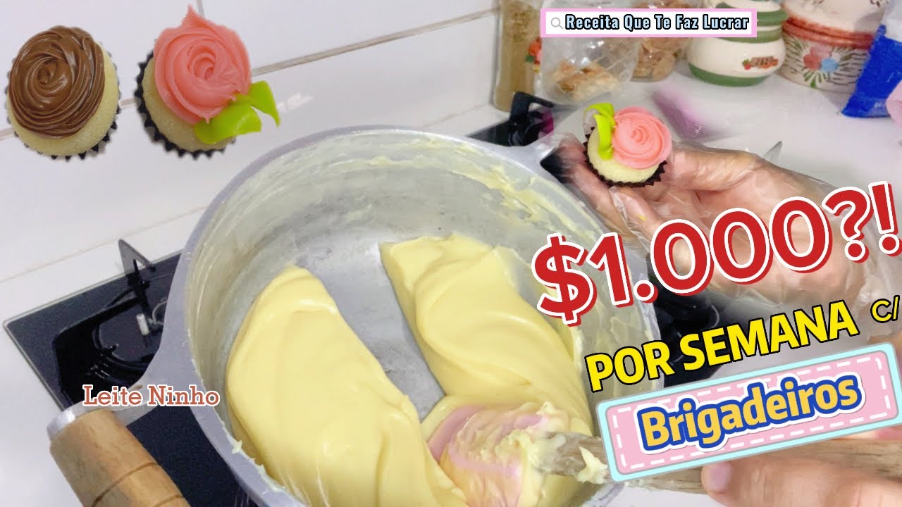 🤩1.000 POR SEMANA C/ ESSA RECEITA, BRIGADEIRO DE LEITE NINHO😍
