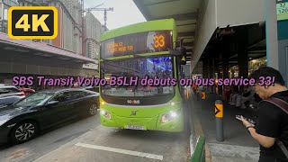[4K60] Ultimate Debut! | SG3001R On Service 33 | SBS Transit Volvo B5LH | Bus Joyrides Episode 75