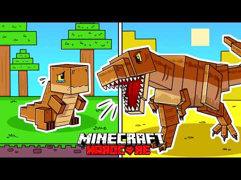 Zozo - I Survived 1000 DAYS as a JURASSIC PARK DINOSAUR in HARDCORE Minecraft! - Movie Stories Compilation