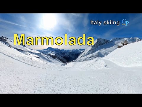 Italy Skijing Marmolada