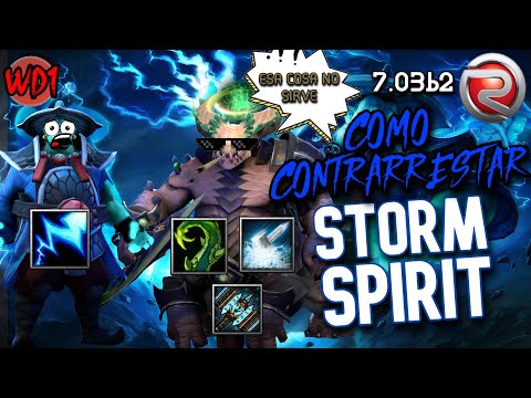 🏆Como CONTRARRESTAR A STORM SPIRIT👊😎: Anula COMPLETAMENTE a este HEROE ⚡️✊⚡️- Dota 1 RGC 🎮☑🔝 7.03b2