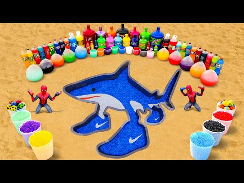 How to Make Tralalero Tralala Meme with Orbeez, Balloons soda, Giant Coca Cola,Fanta and Mentos