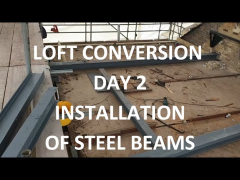 LOFT CONVERSION DAY 2 - Demolition of Old Roof & Installation of Steel Beams - Day 2 of 18